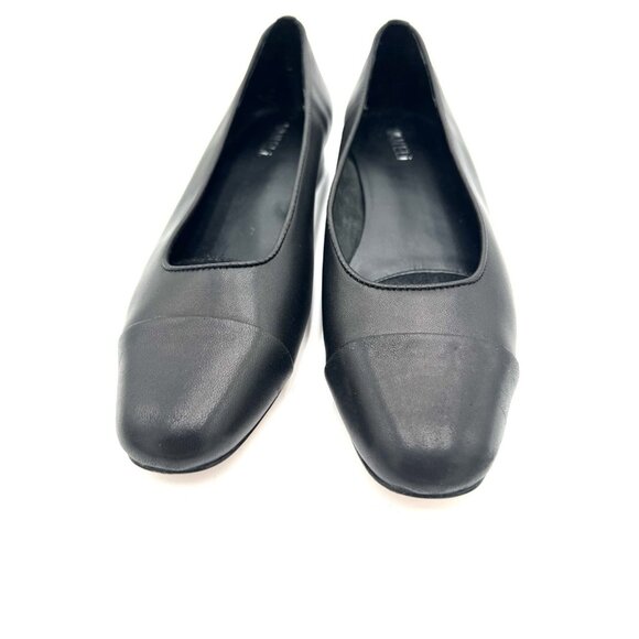 VANELi "Frankie" Black Soft Leather Flats 9.5 Narrow Classic Tailored - Picture 5 of 16